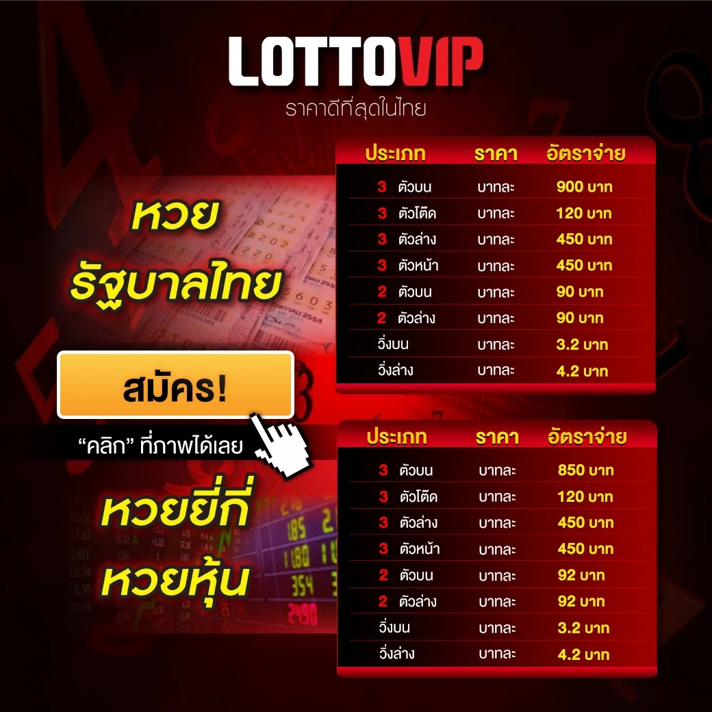 หวยออนไลน์ LOTTOVIP ครบทุกประเภท อัตราจ่ายสูง